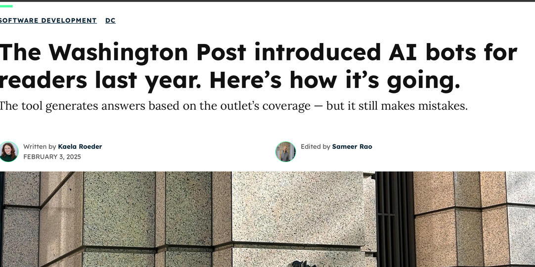 Washington post misleading ai bot systems news Washington post misleading ai bot systems news